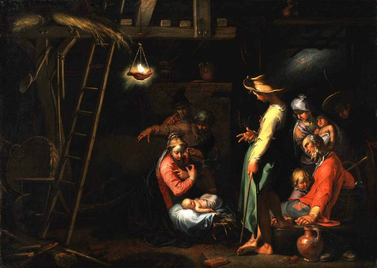 The Adoration of the Shepherds by Abraham Bloemaert