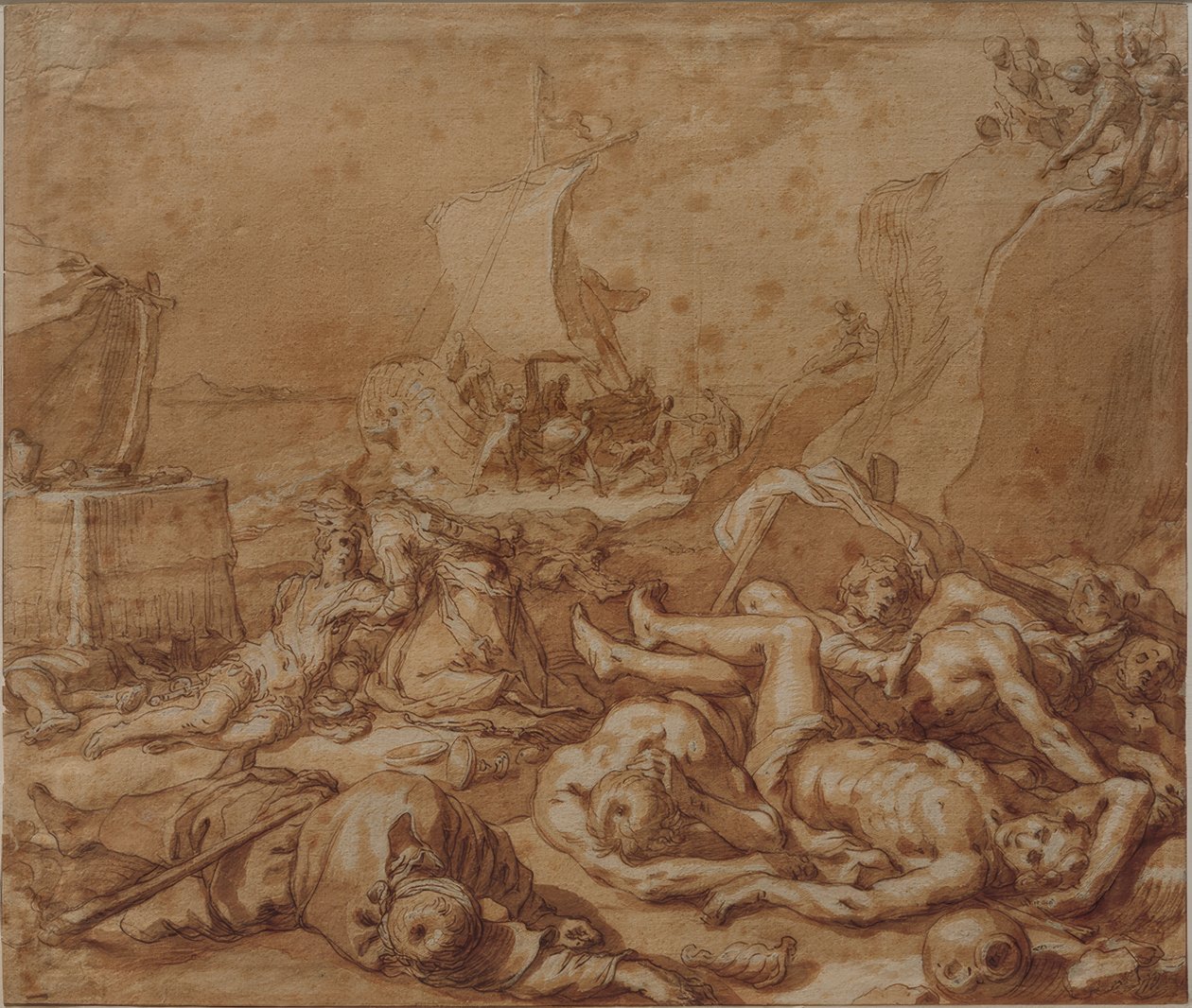 Theagenes and Chariclea After the Shipwreck by Abraham Bloemaert