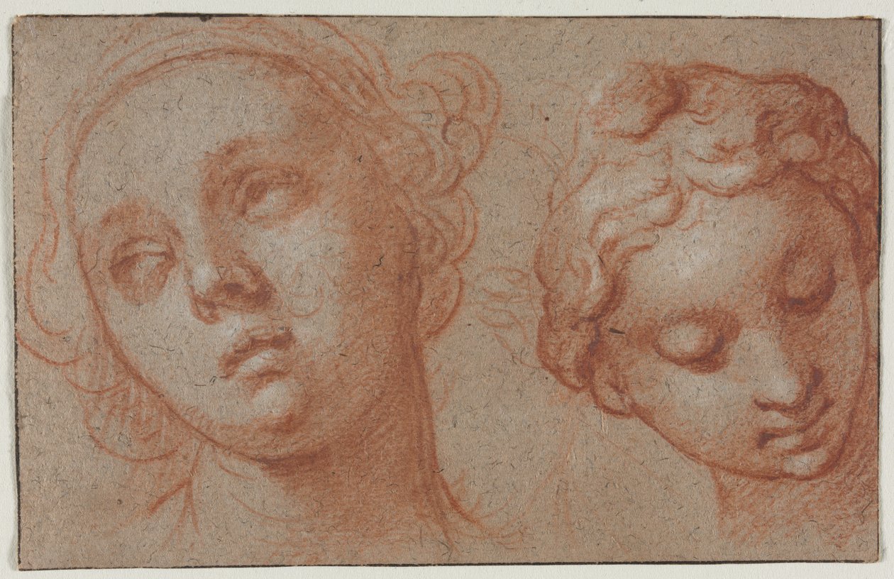 Two Female Heads by Abraham Bloemaert