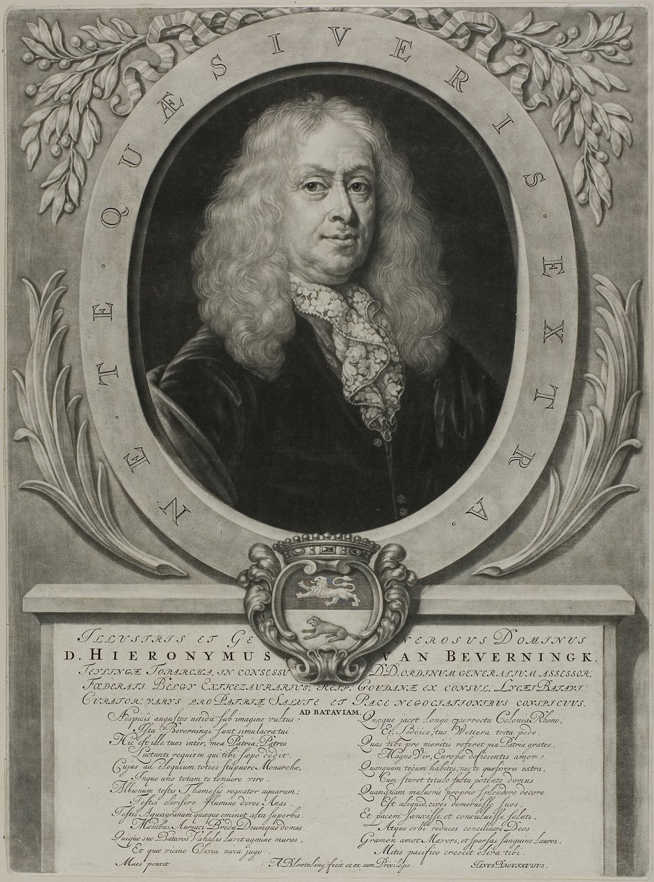 Portrait of D. Hieronymous van Beverningk by Abraham Blooteling