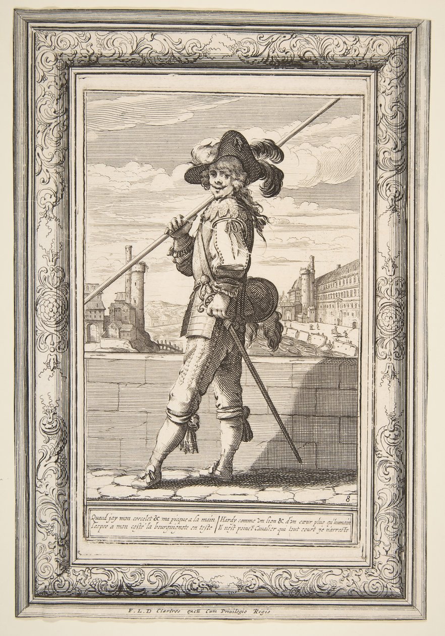 A Pikeman by Abraham Bosse