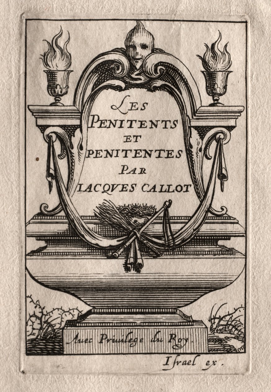 The Penitents: Frontispiece by Abraham Bosse