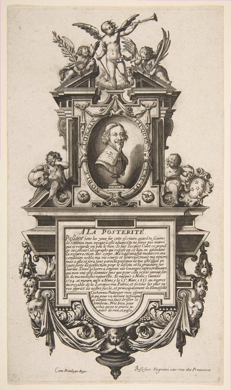 Portrait of Jacques Callot by Abraham Bosse