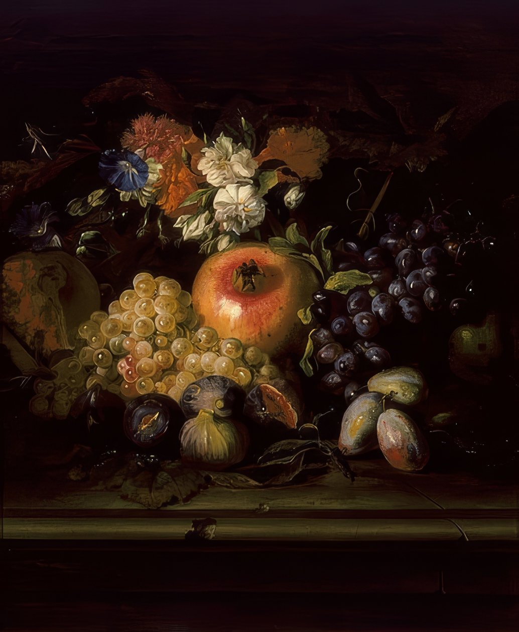 Still Life with Flowers and Fruits by Abraham Brueghel