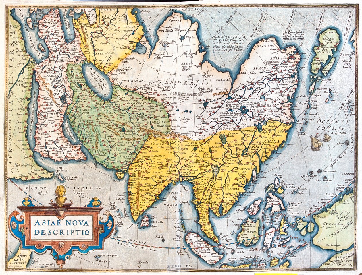 Asia by Abraham Ortelius