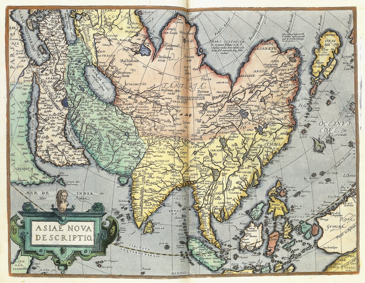 Asia by Abraham Ortelius