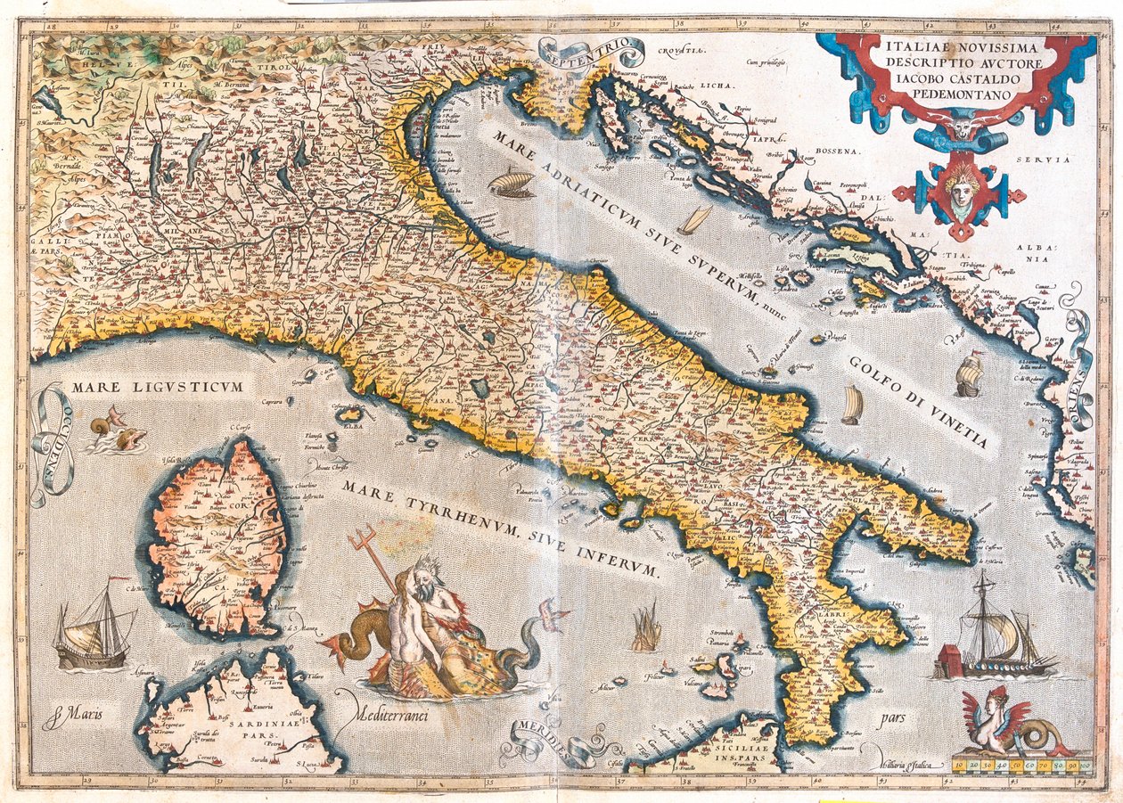 Italy by Abraham Ortelius