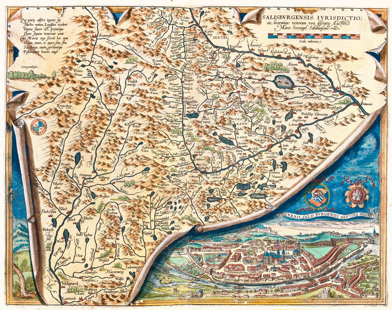 Salzburg, Austria by Abraham Ortelius
