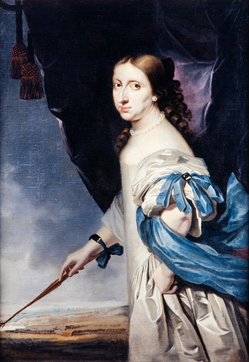 Portrait of Queen Christina of Sweden by Abraham Wuchters