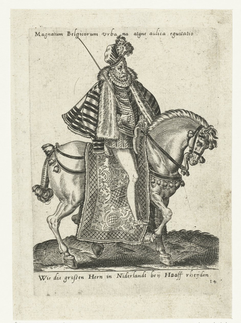 Dutch Gentleman on Horseback by Abraham de Bruyn (attributed to)