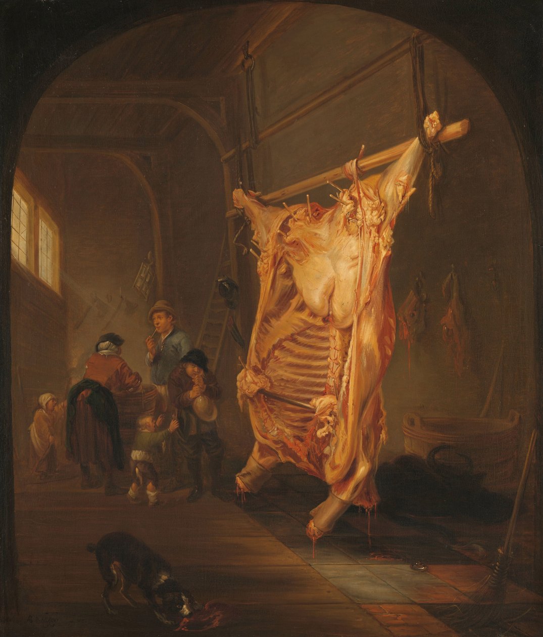The Slaughtered Ox by Abraham van den Hecken