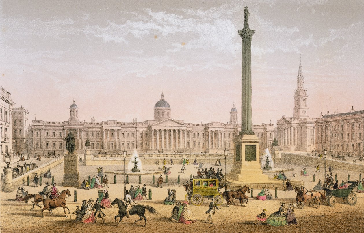 Trafalgar Square by Achille Louis Martinet