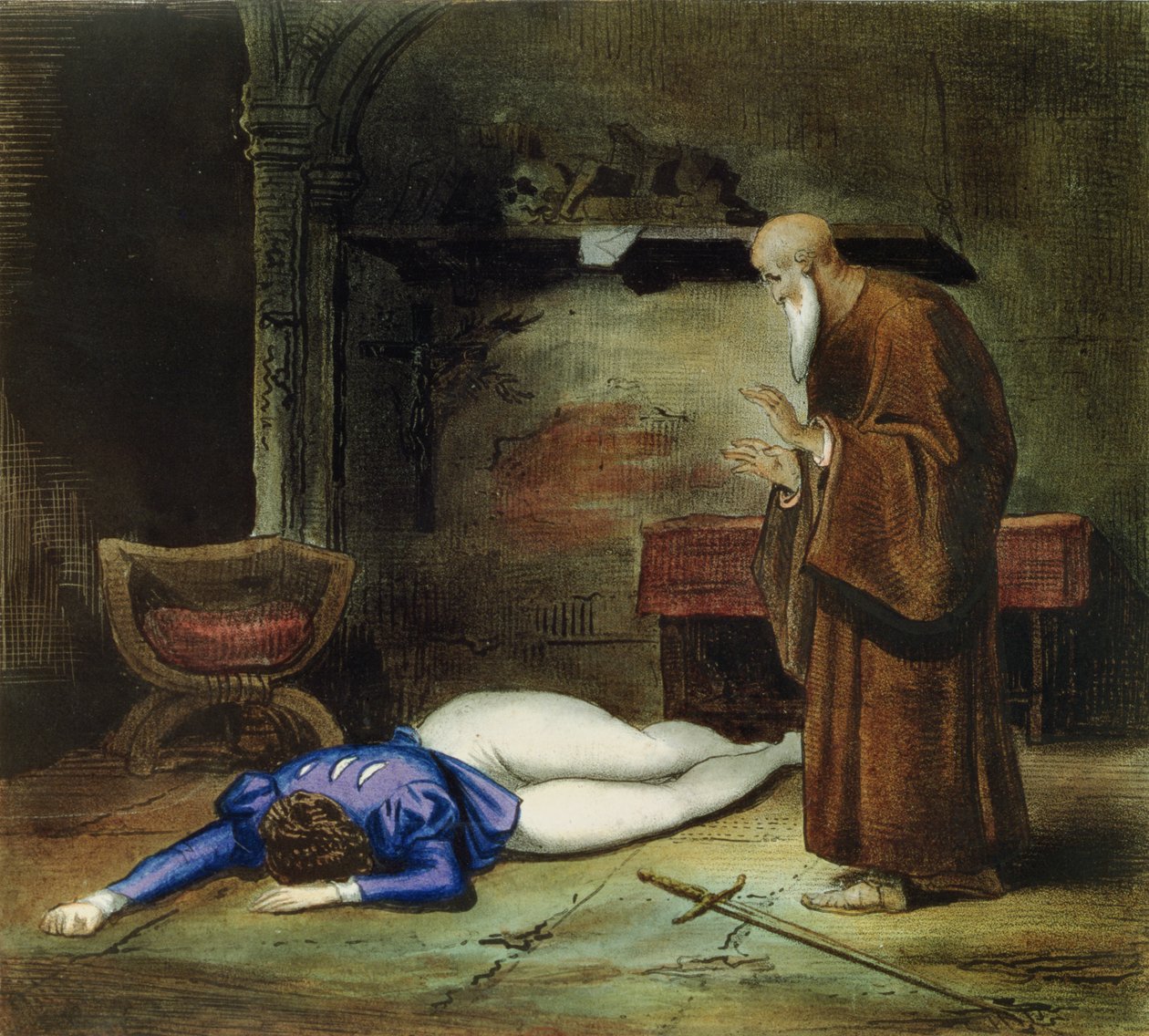The Death of Romeo by Achille Devéria