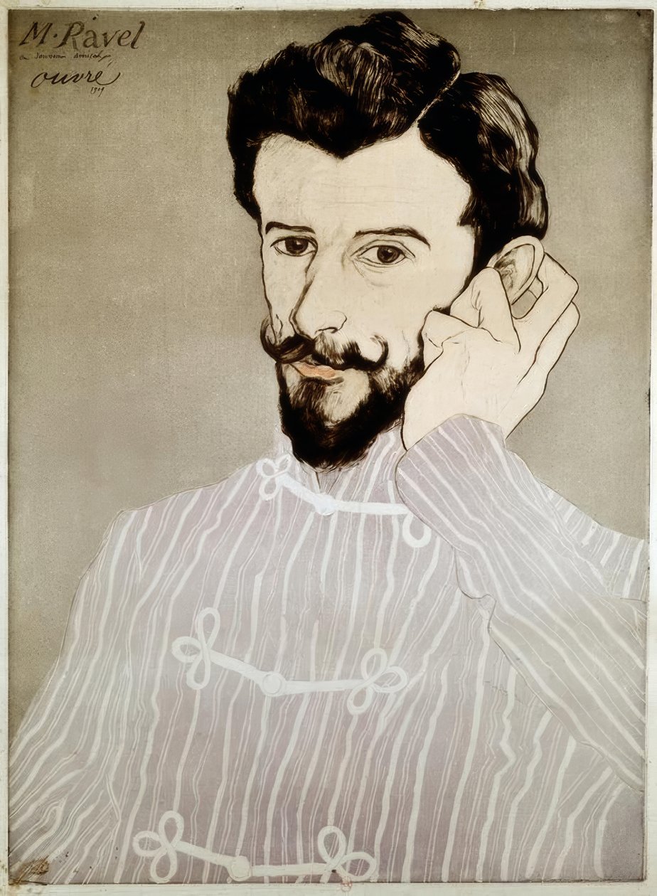 Maurice Ravel by Achille Ouvré