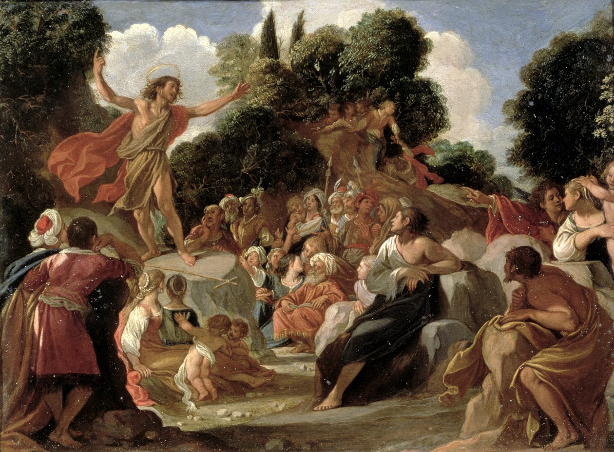 St. John the Baptist Preaching by Adam Elsheimer