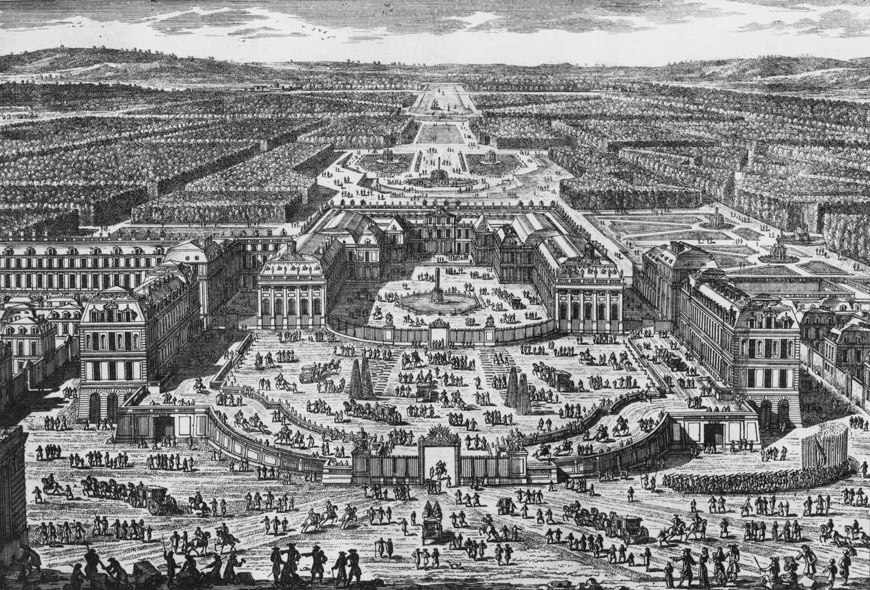 View of the Chateau de Versailles by Adam Perelle