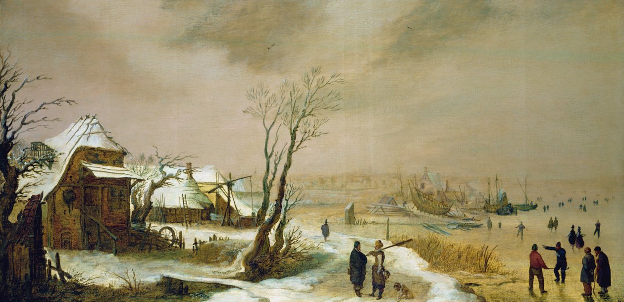 Winter Landscape, c.1611-46 by Adam van Breen