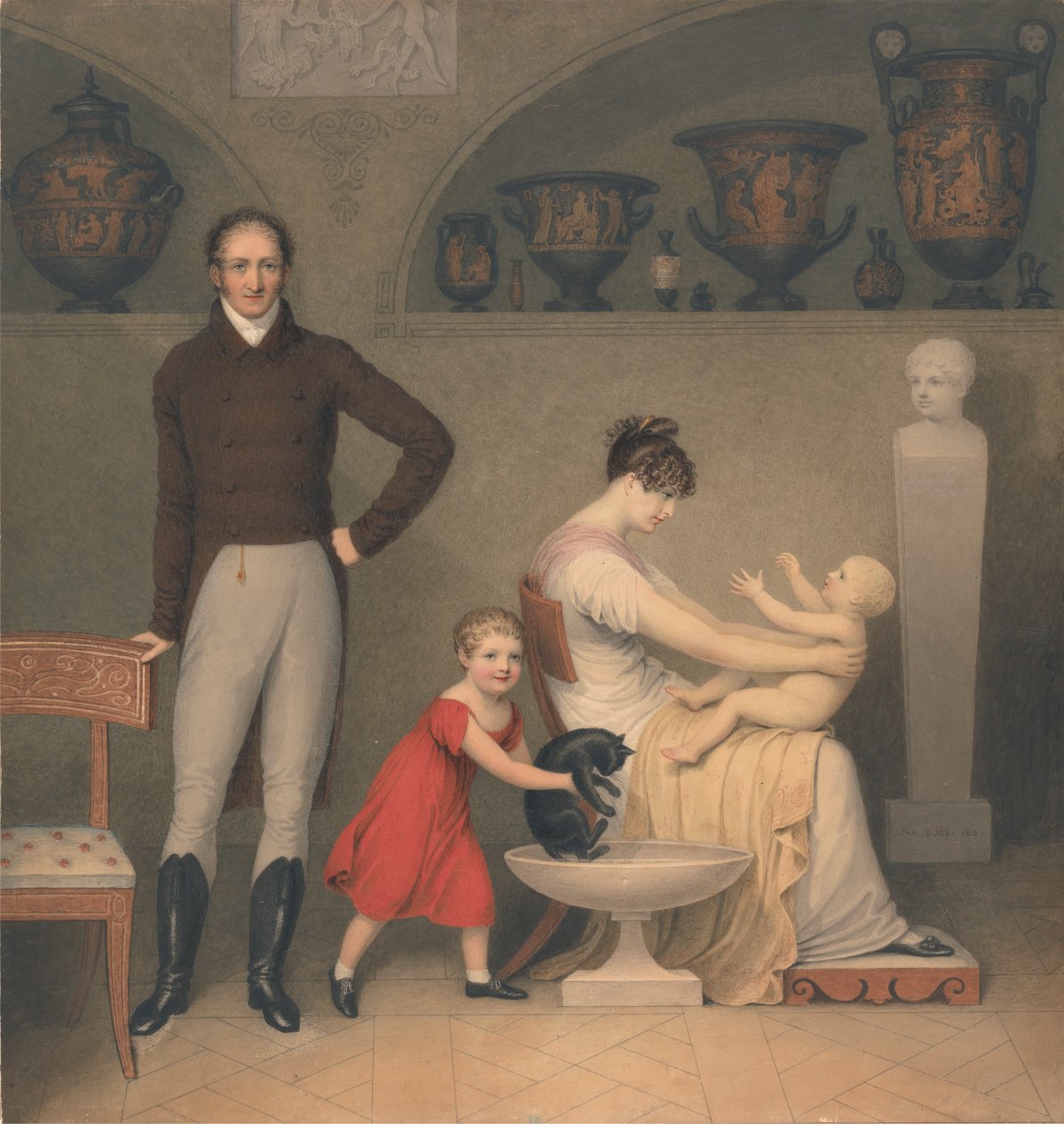 The Artist and his Family by Adam Buck
