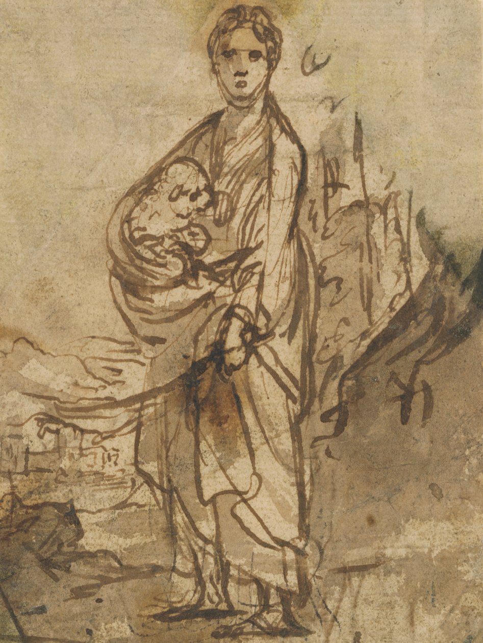 Saint Agnes by Adam Elsheimer