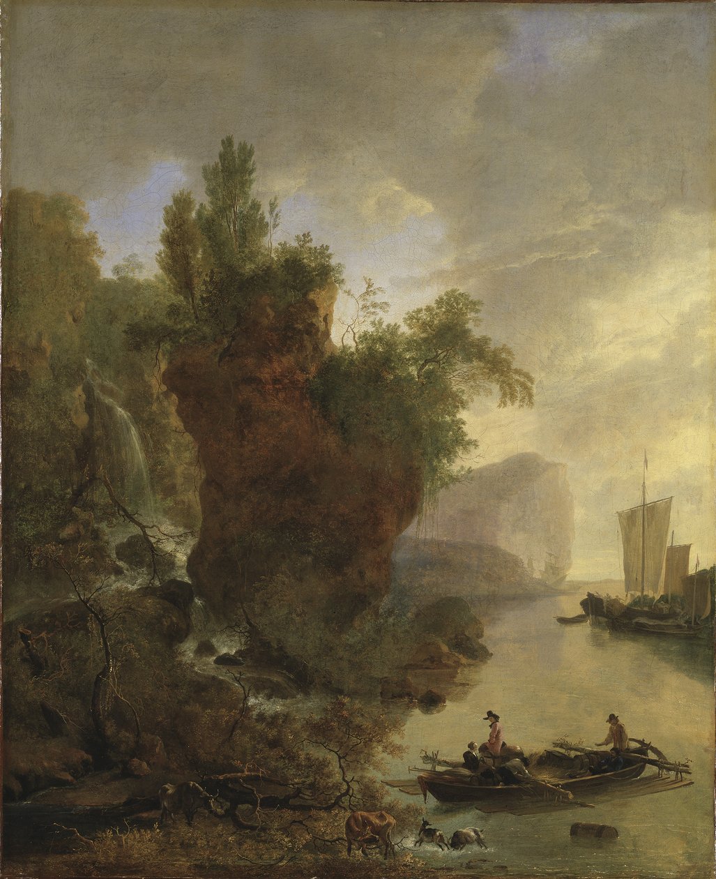 Bay with a Rocky Coast by Adam Pynacker