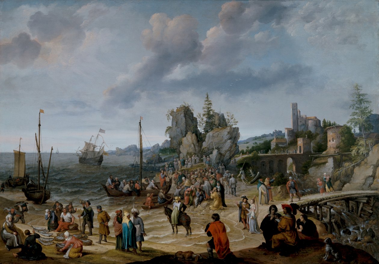 The Miracle on the Beach of Gennesaret by Adam Willaerts