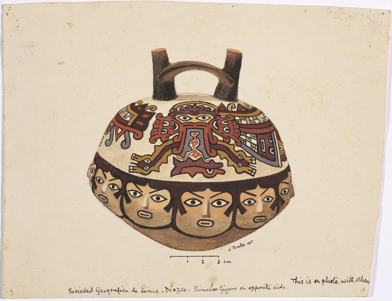 Container from Nazca, Peru by Adela Breton