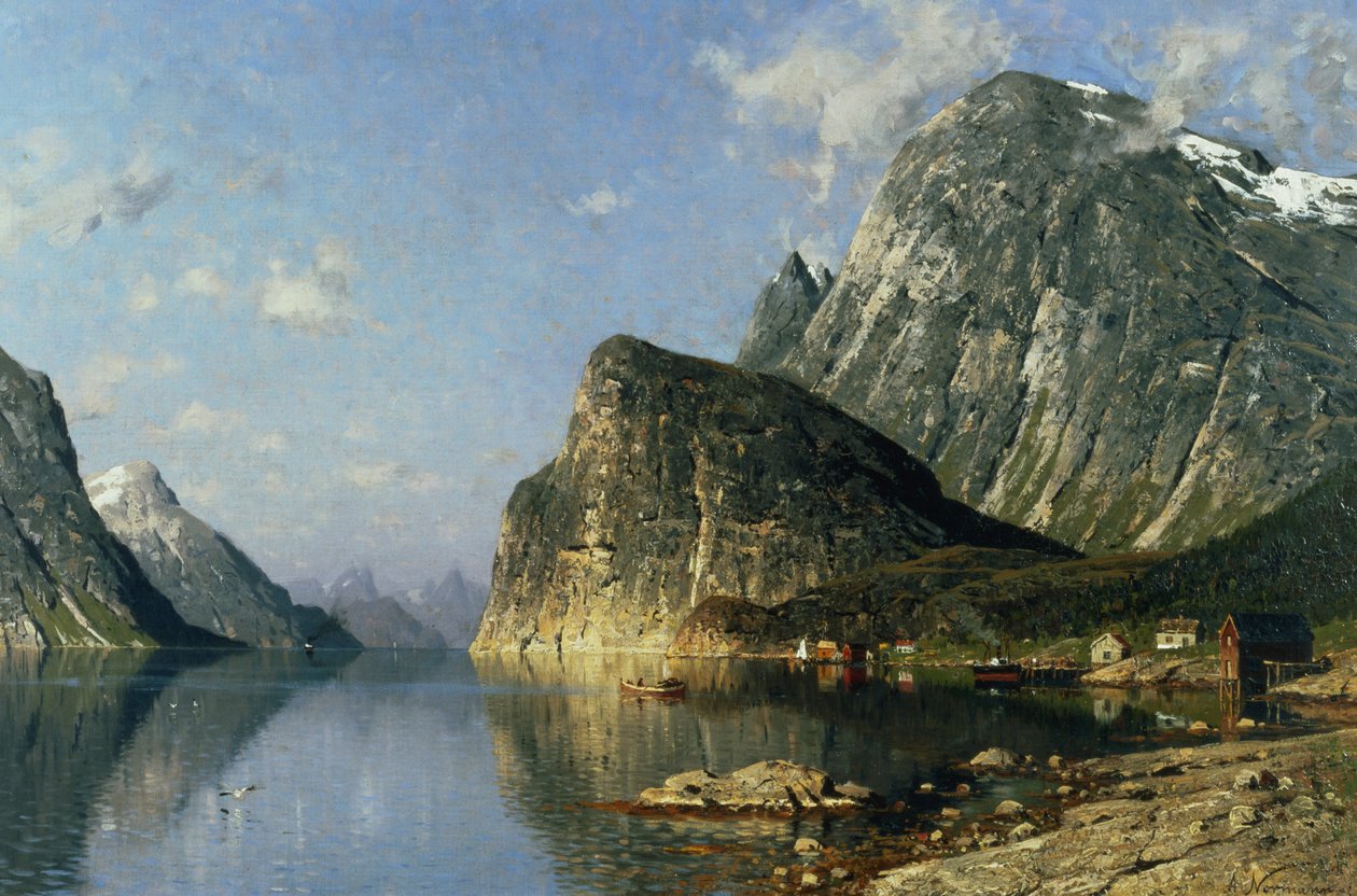 Sogne Fjord, Norway by Adelsteen Normann