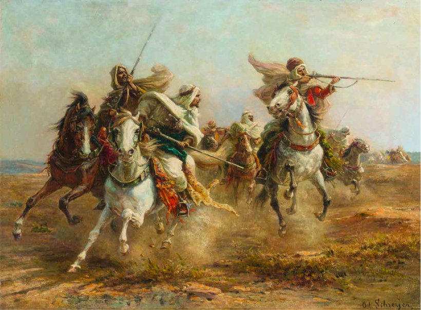 Bedouins Taking Aim by Adolf Schreyer