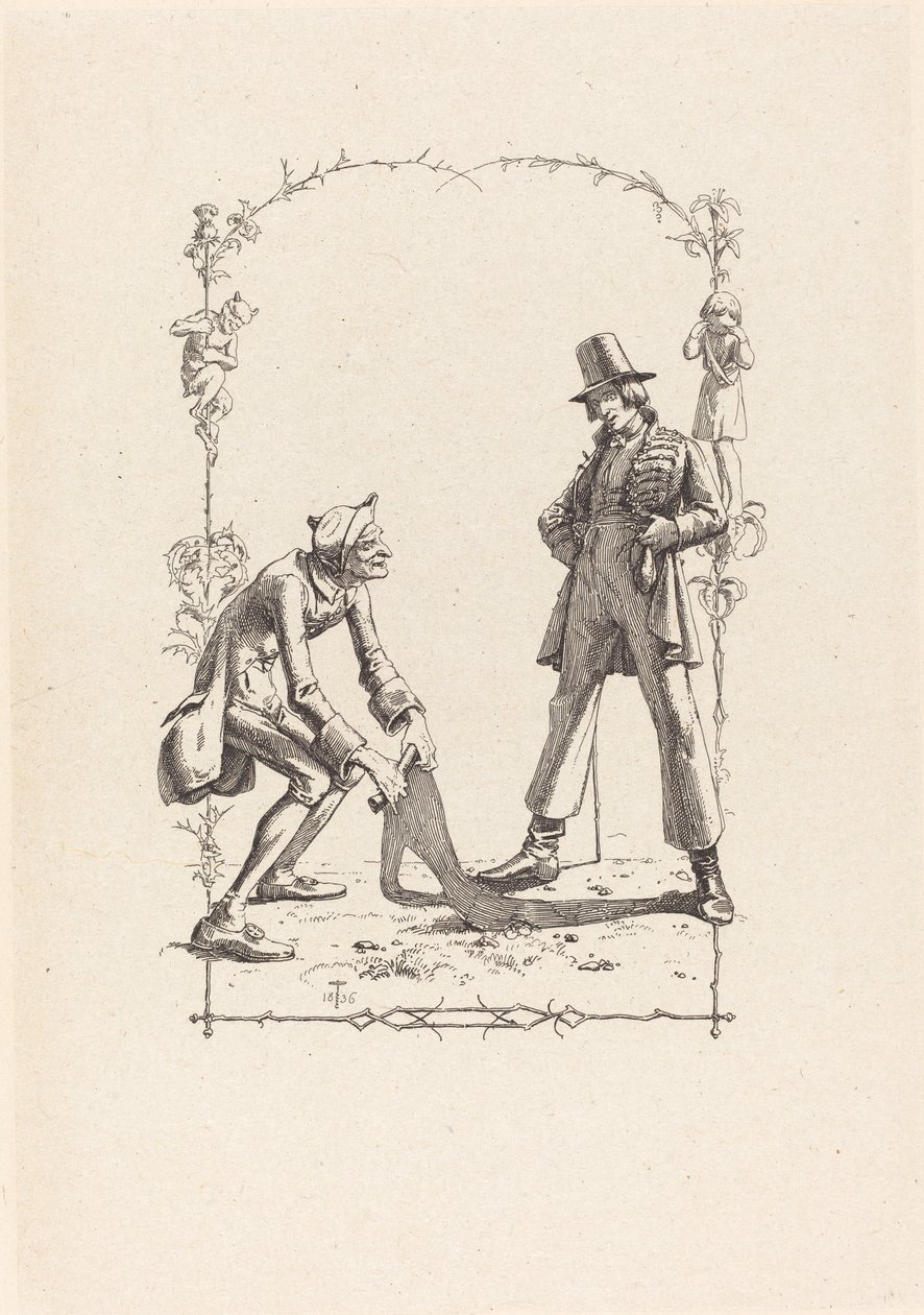 Peter Schlemihl Sells His Shadow by Adolf Schrodter