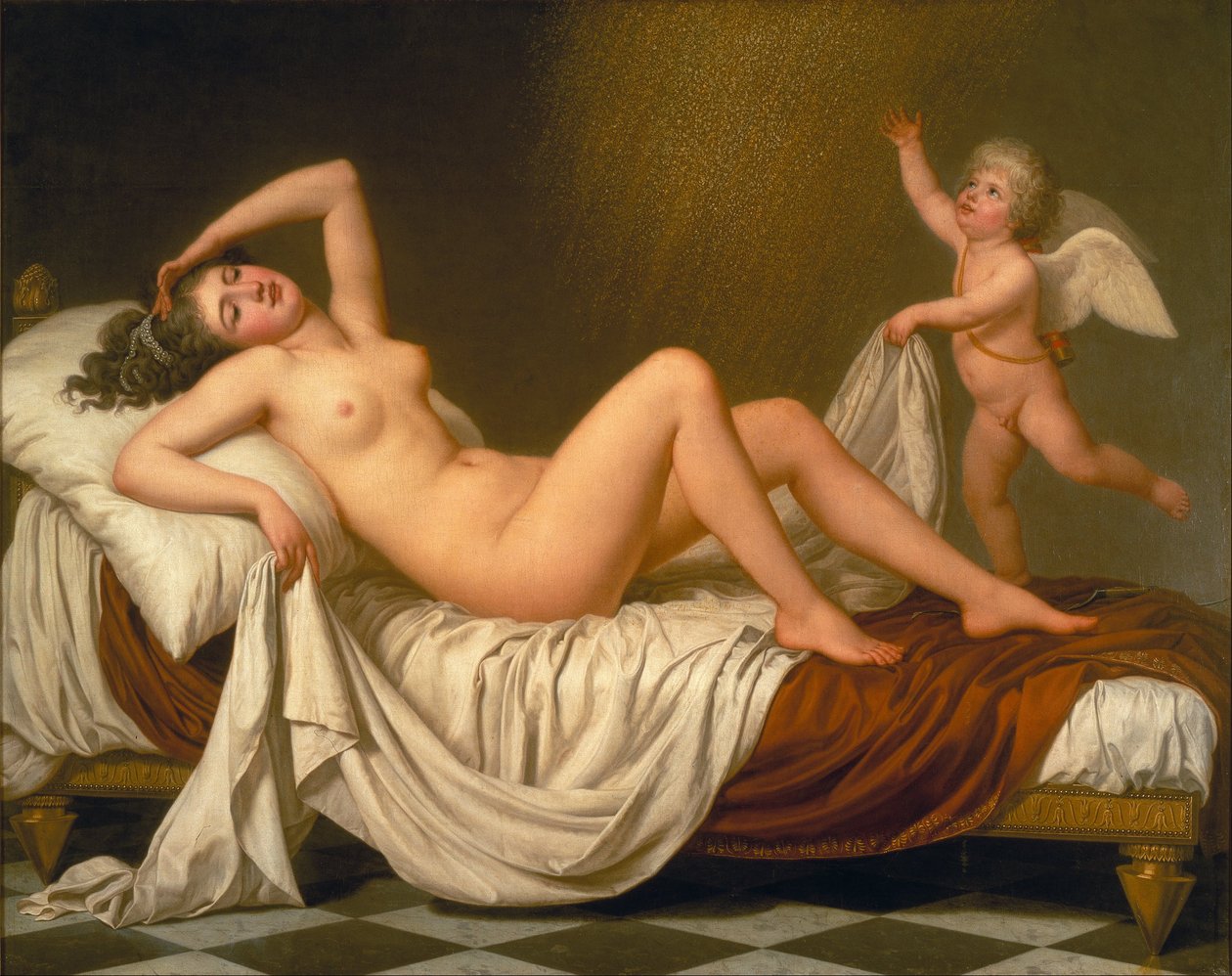 Danaë and the Shower of Gold by Adolf Ulrik Wertmüller