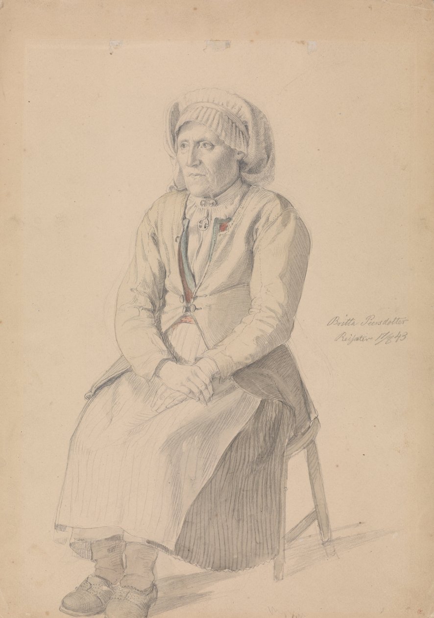 Britta Peersdotter Reisæter Ullensvang by Adolph Tidemand