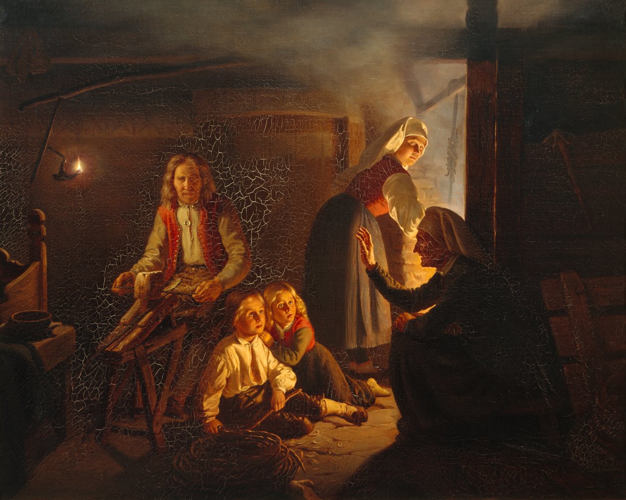 The Storyteller by Adolph Tidemand