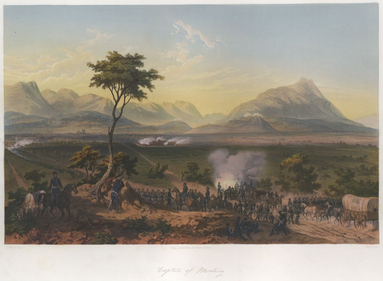 Capture of Monterey by Adolphe Jean Baptiste Bayot