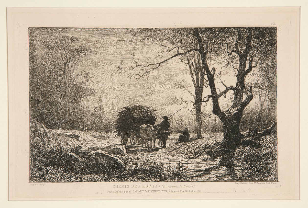 Rocky Path (near Creys) by Adolphe Appian
