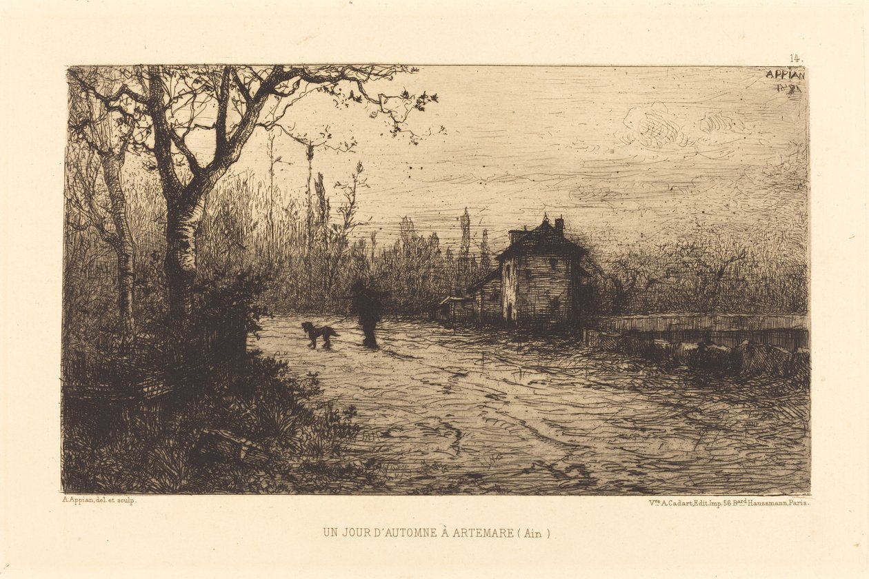 An Autumn Day in Artemare by Adolphe Appian