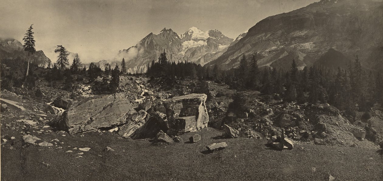 Alpine Landscape by Adolphe Braun