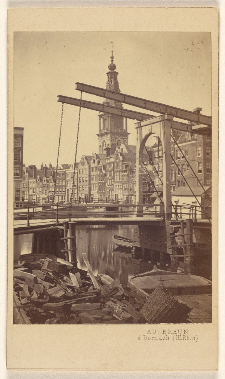 Amsterdam. Raamgracht Quay by Adolphe Braun