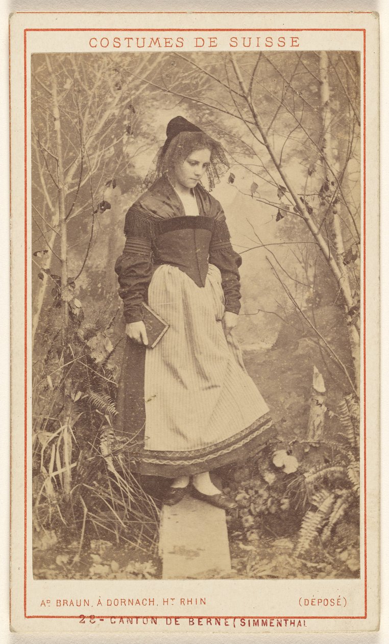 Costumes of Switzerland. Canton of Bern (Simmental) by Adolphe Braun