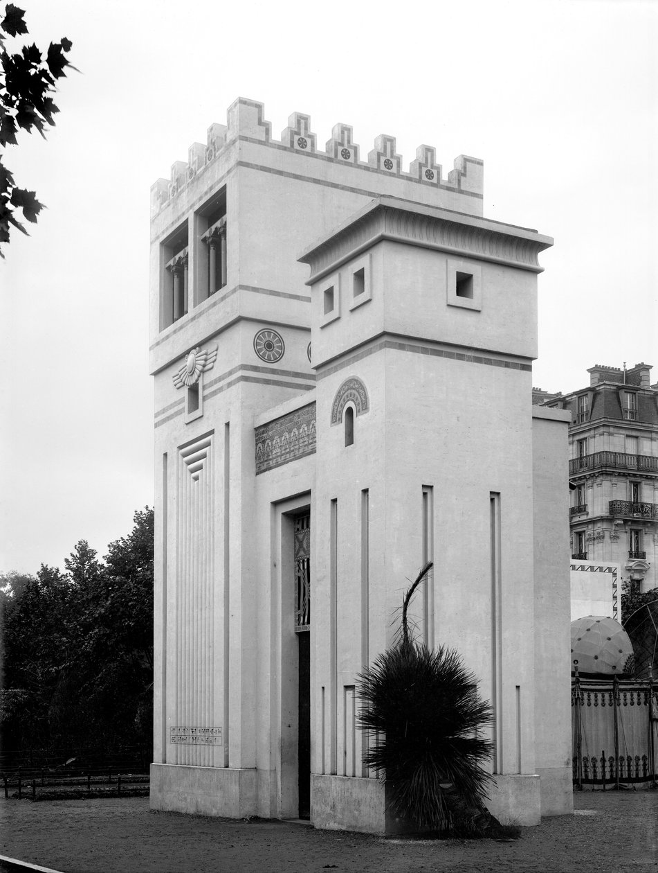 Assyrian House, Universal Exhibition, Paris by Adolphe Giraudon