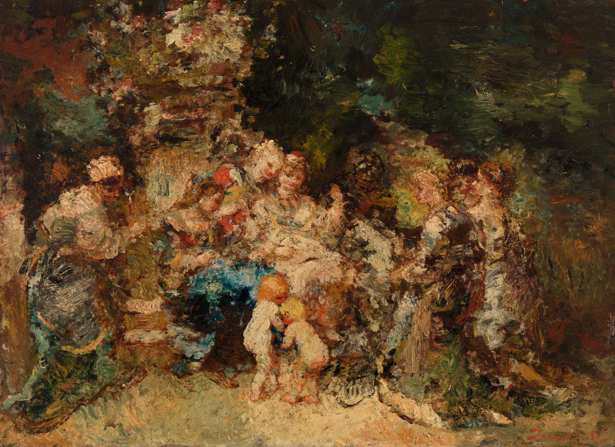 Homage by Adolphe Joseph Thomas Monticelli