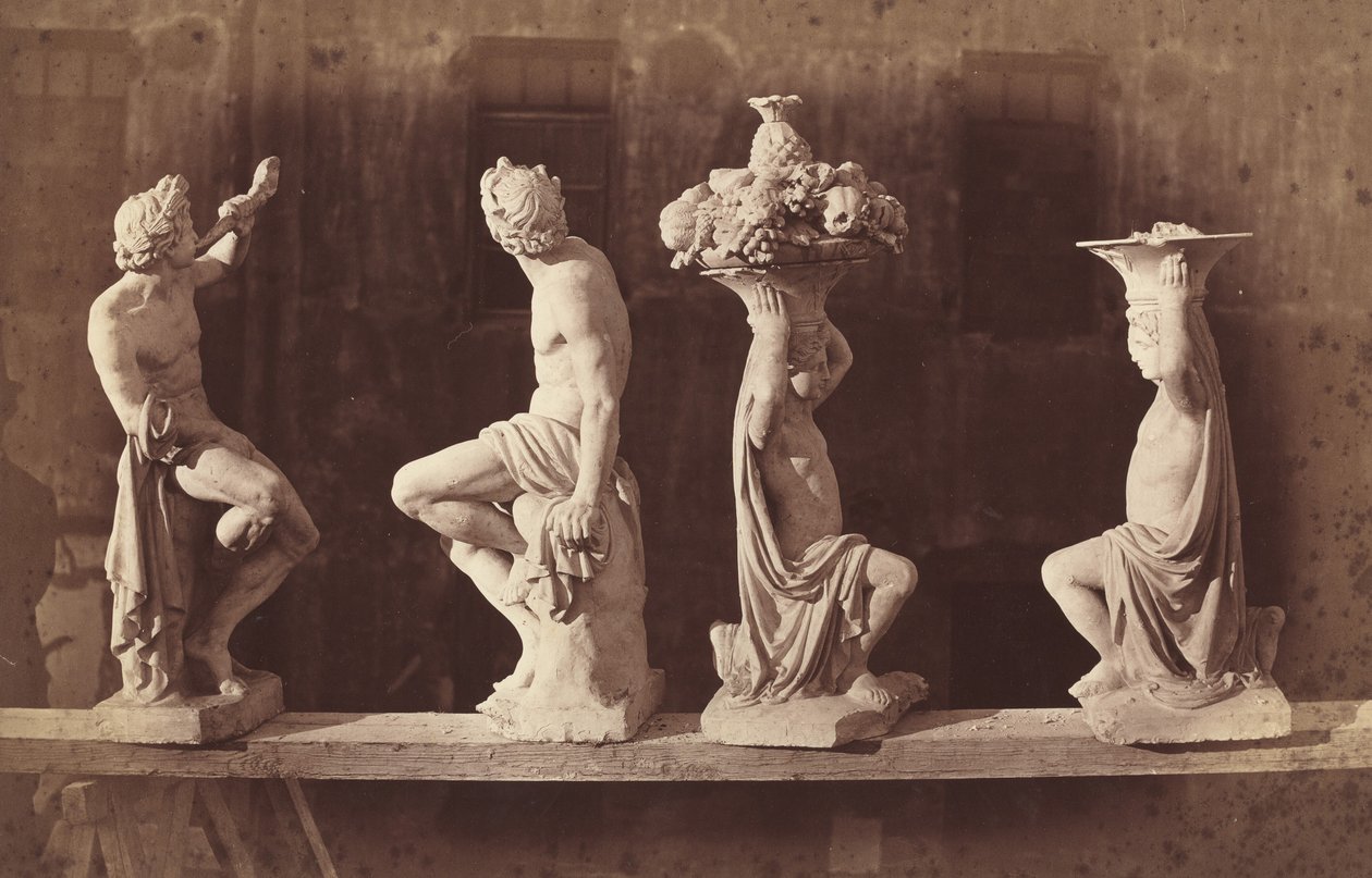 Four Statues, c. 1868 by Adolphe Terris
