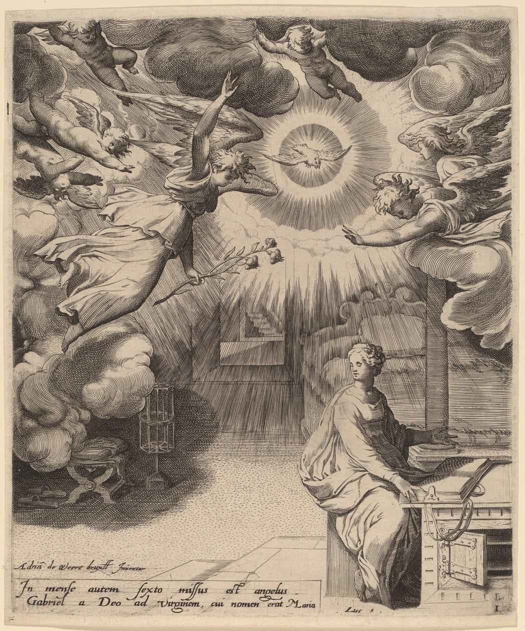 The Annunciation by Adriaan de Weerdt