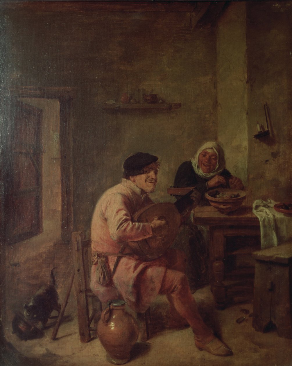 An Interior with Figures by Adriaen Brouwer