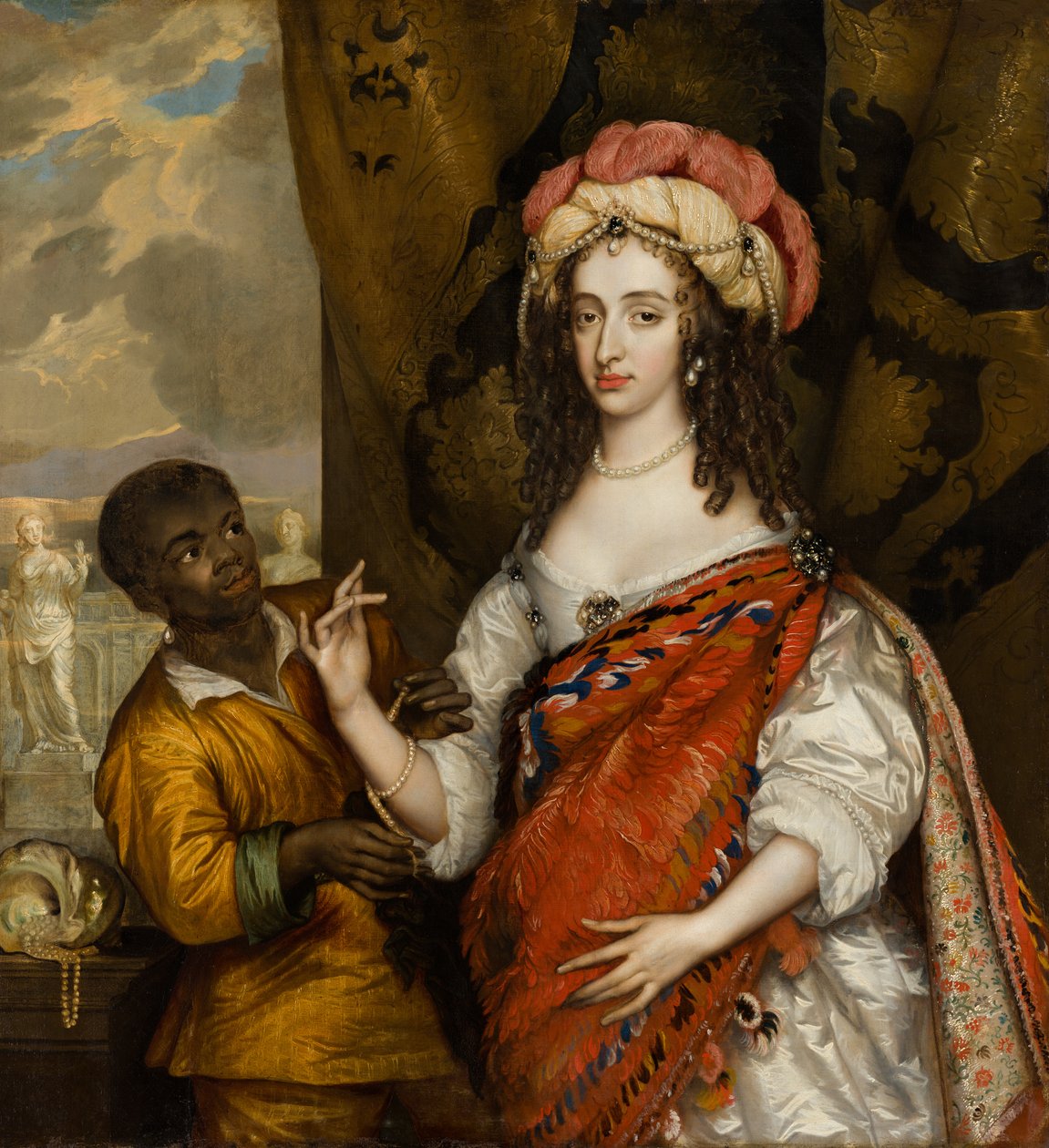 Posthumous Portrait of Mary I Stuart with a Servant by Adriaen Hanneman