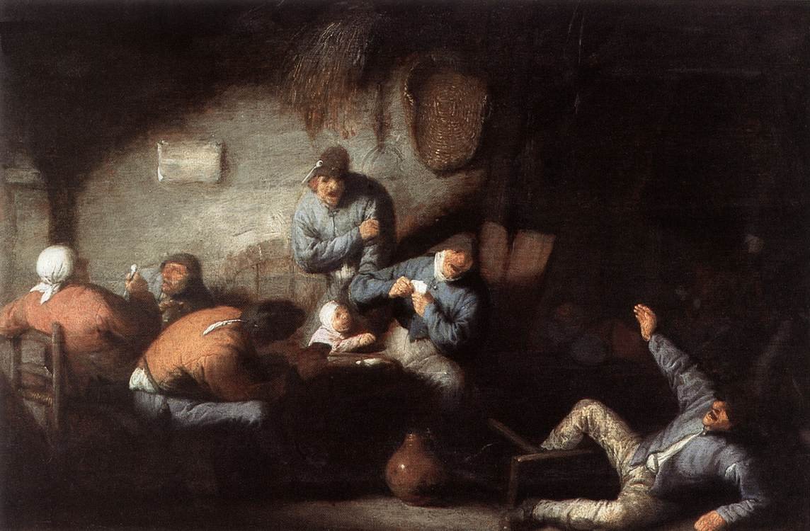 Inn Scene by Adriaen Jansz. van Ostade