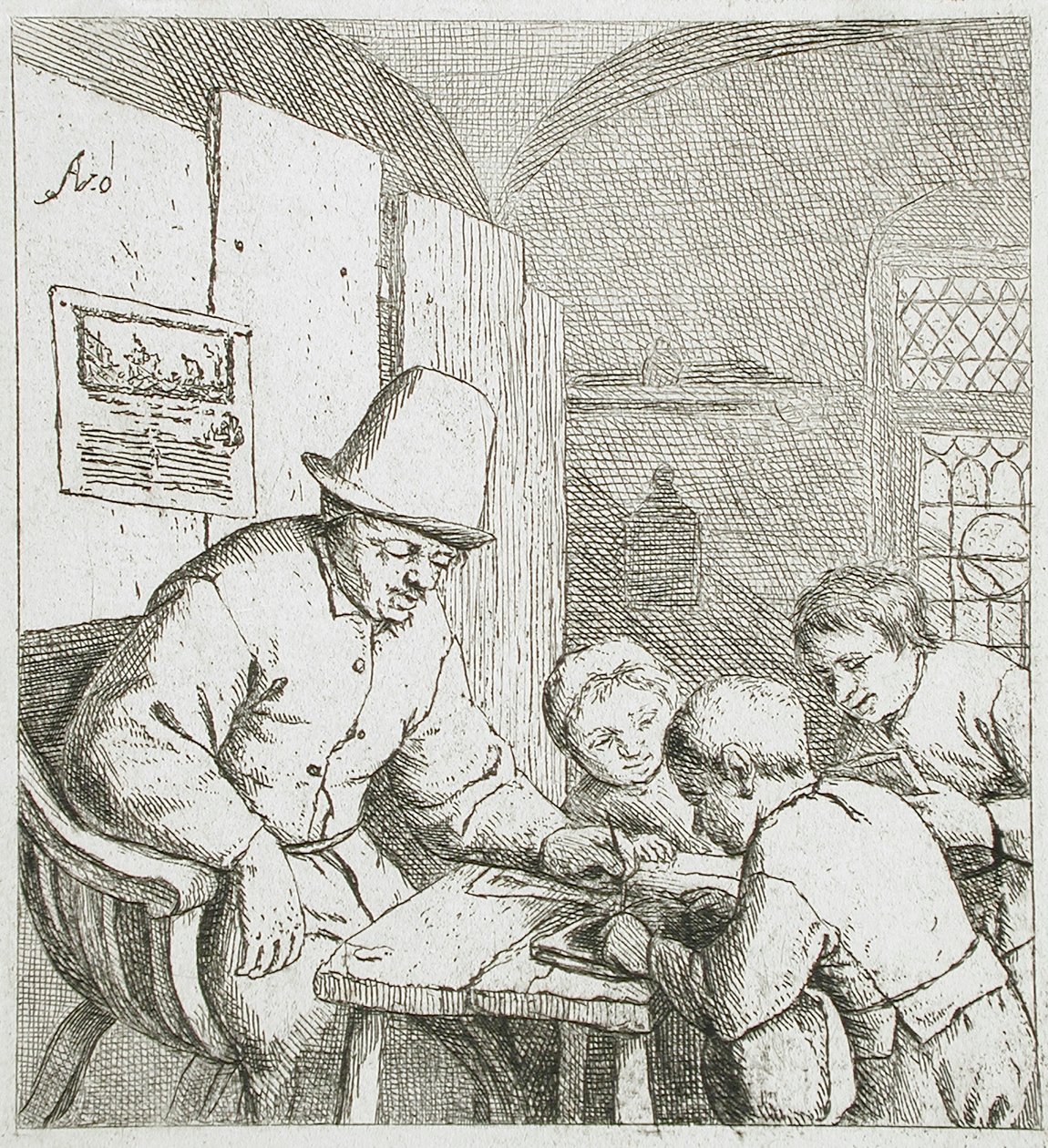 The Schoolmaster by Adriaen Jansz. van Ostade