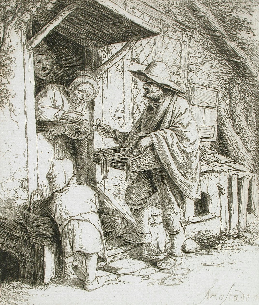 The Spectacle Seller by Adriaen Jansz. van Ostade