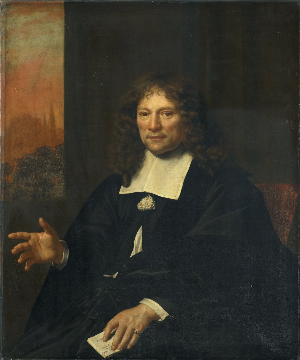 Portrait of Daniël Niëllius (1610-1689) by Adriaen Backer