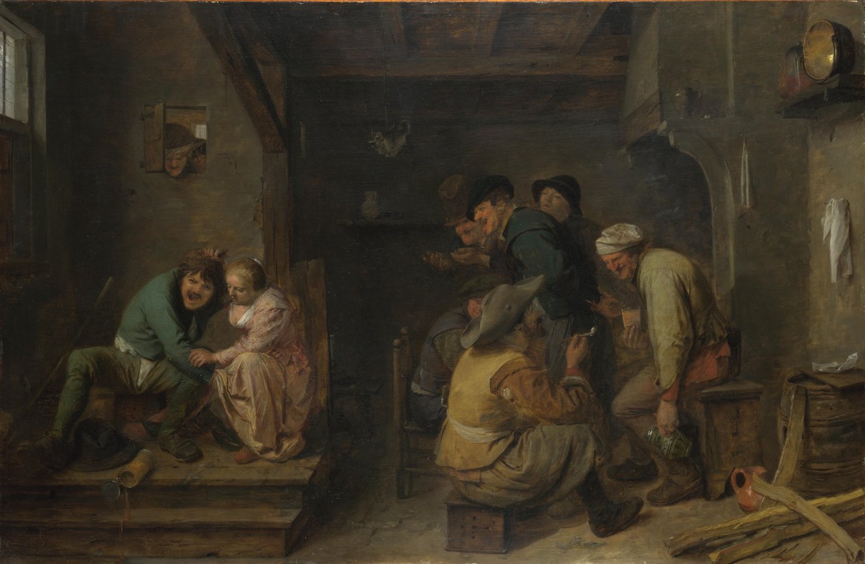 Tavern Scene by Adriaen Brouwer
