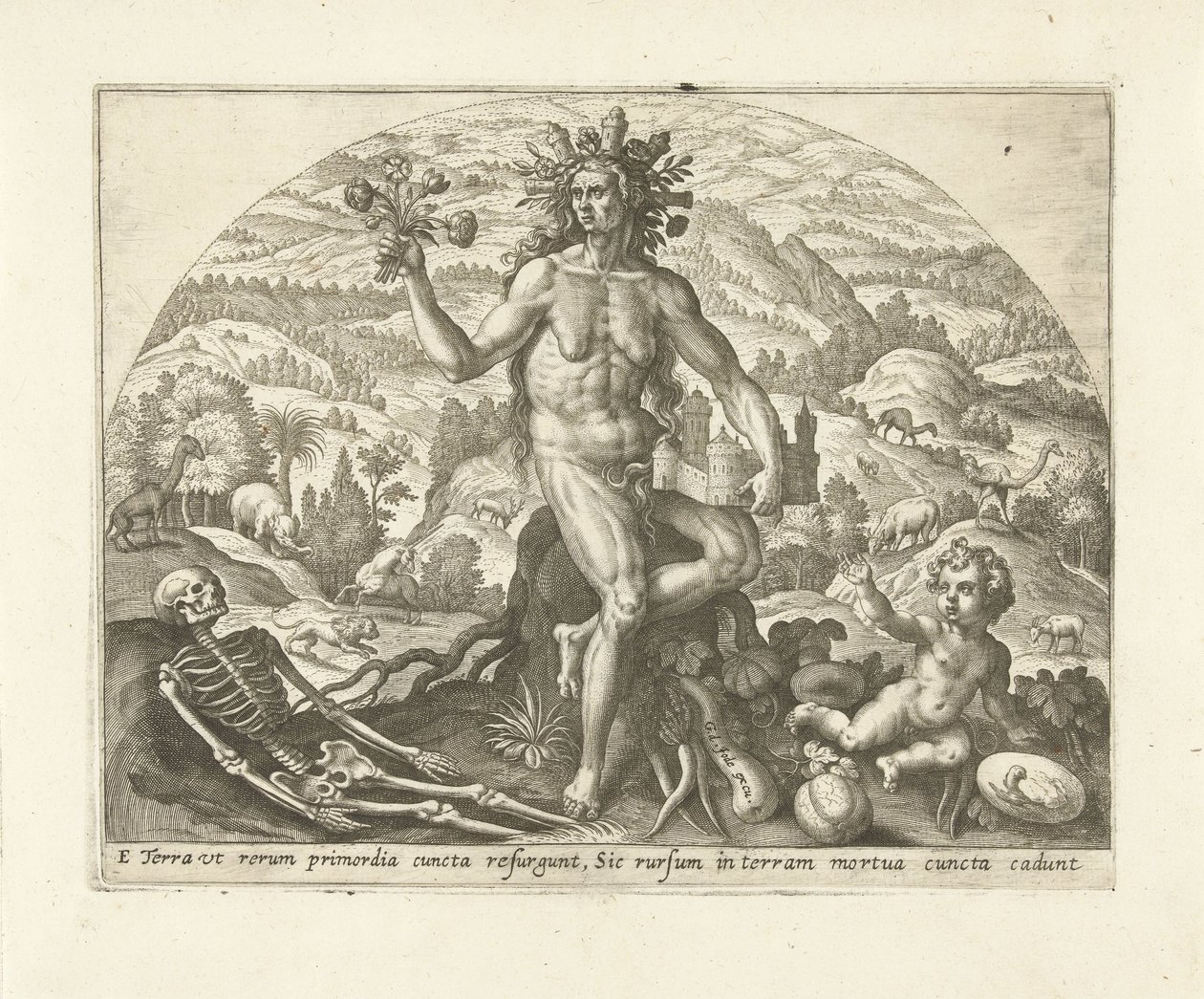 Earth (The Four Elements) by Adriaen Collaert